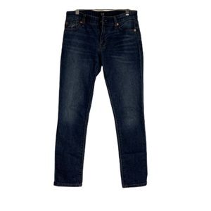 Gap denim girlfriend dark indigo jeans